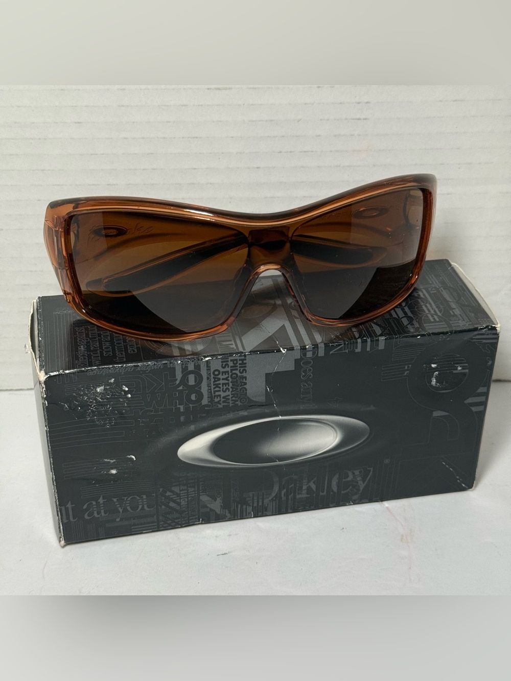 Oakley Forsake Sunglasses Polished Topaz Bronze 009092-12 NIB New In Box Vintage